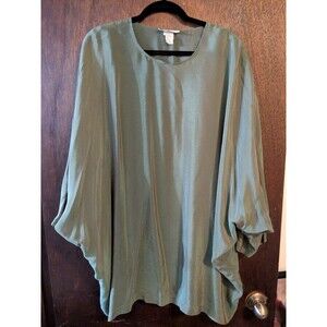 Vintage Peggy Martin One Size 36" PTP Green Top